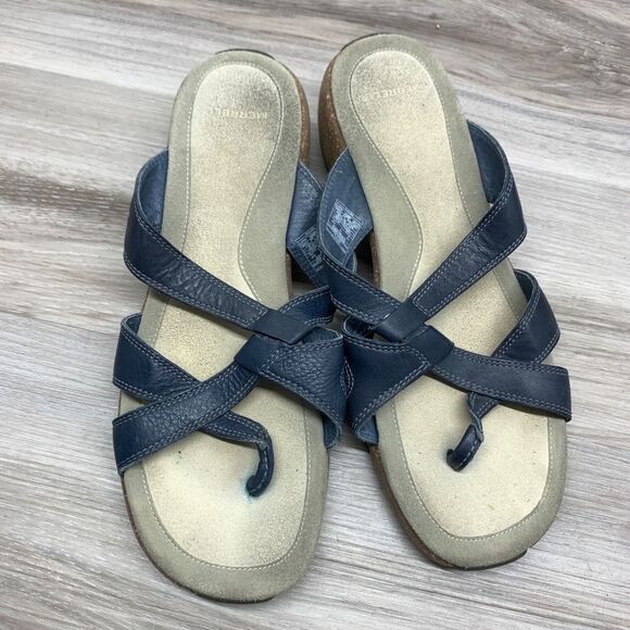 Merrell Womens Cross Mood Indigo Strappy Slip On Wedge Sandals Size 9 40 - Picture 7 of 11